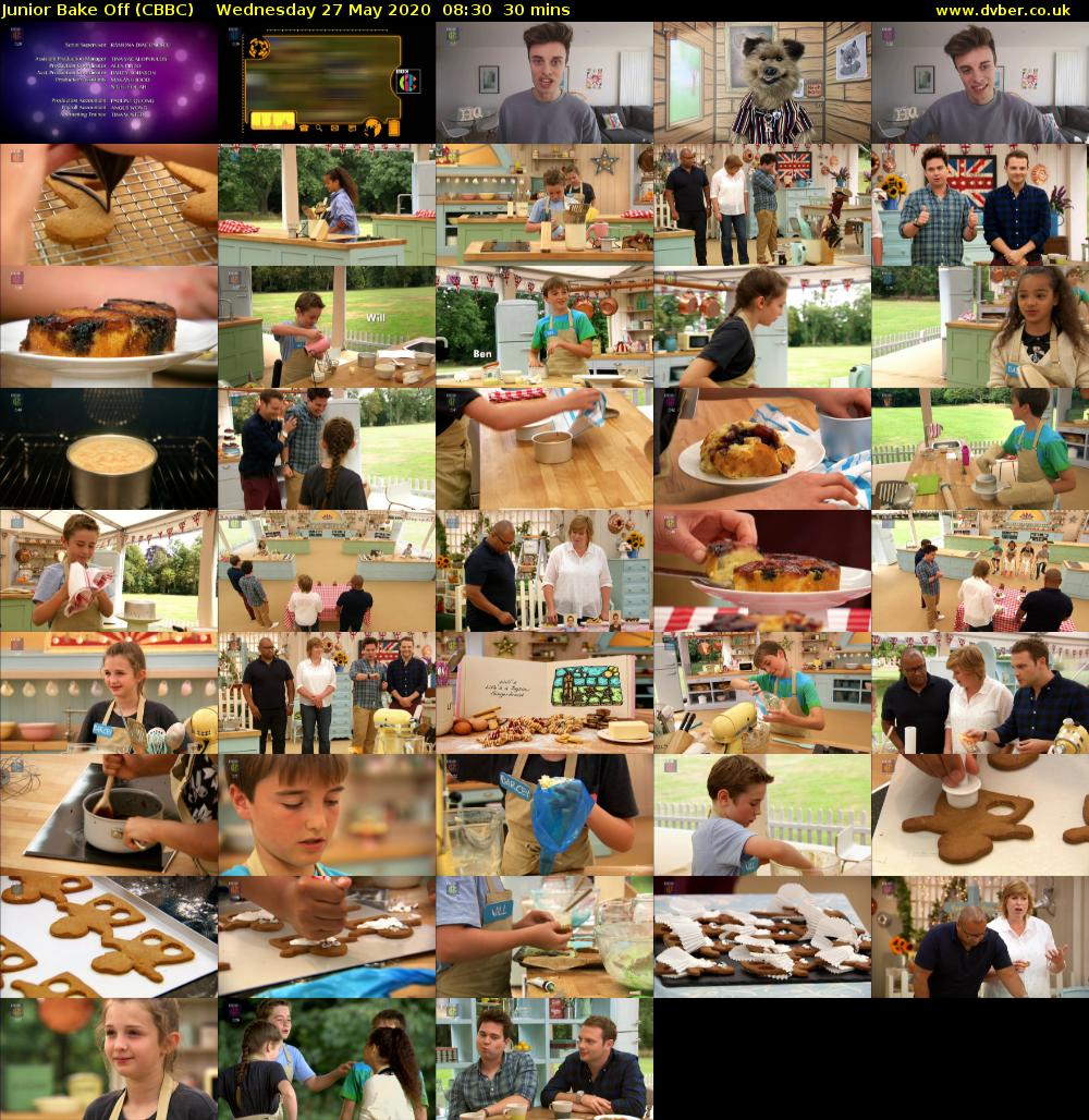 Junior Bake Off (CBBC) Wednesday 27 May 2020 08:30 - 09:00