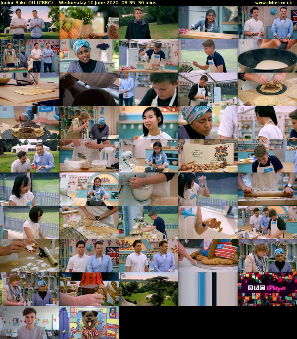 Junior Bake Off (CBBC) Wednesday 10 June 2020 08:35 - 09:05