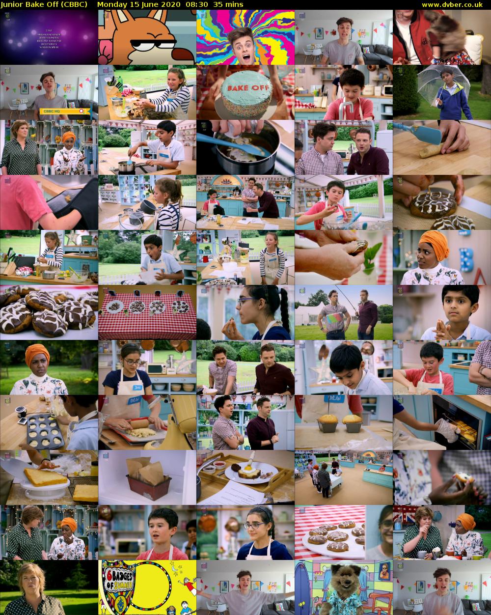 Junior Bake Off (CBBC) Monday 15 June 2020 08:30 - 09:05