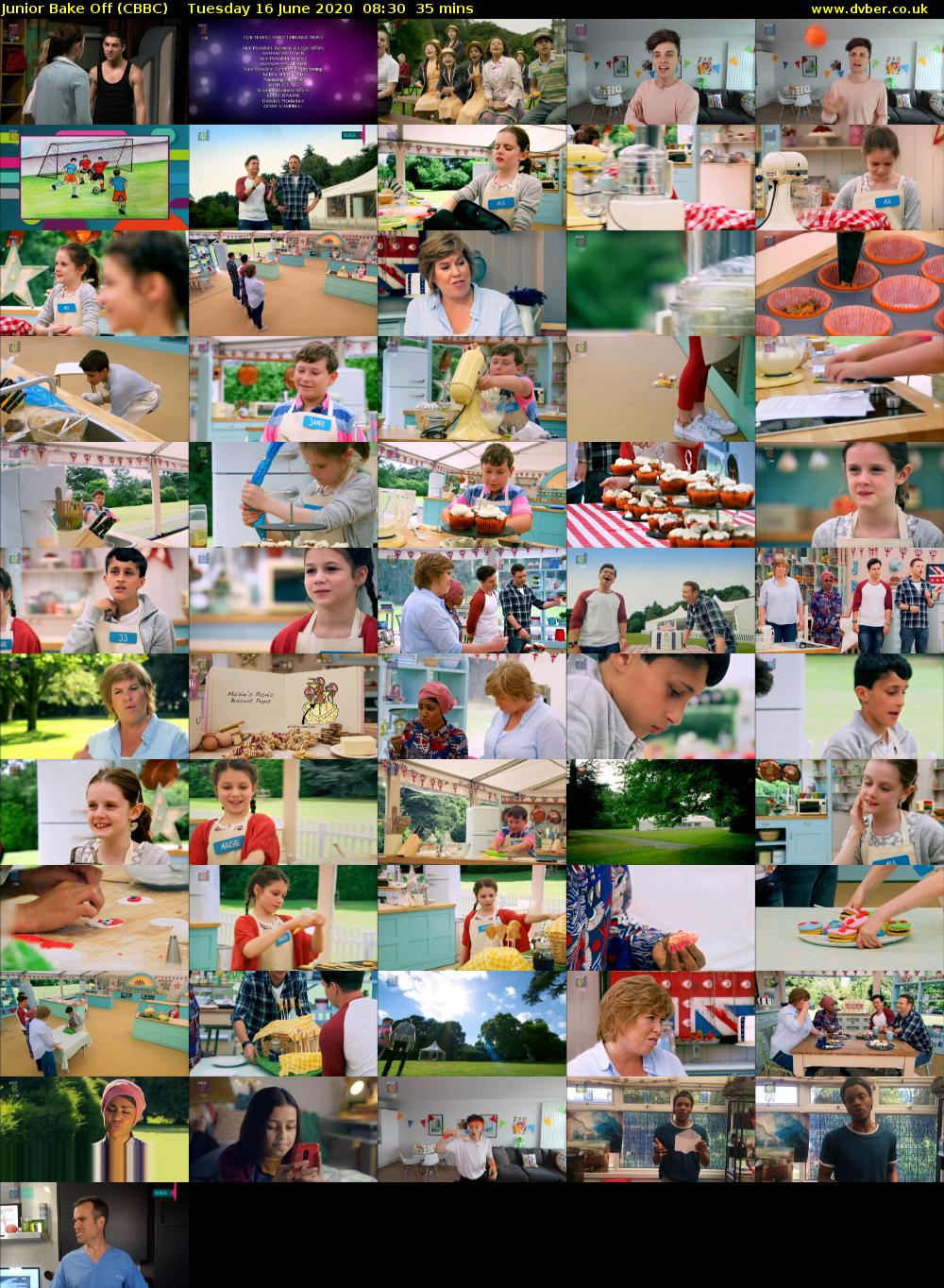 Junior Bake Off (CBBC) Tuesday 16 June 2020 08:30 - 09:05