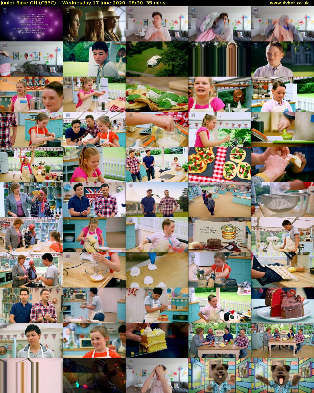 Junior Bake Off (CBBC) Wednesday 17 June 2020 08:30 - 09:05