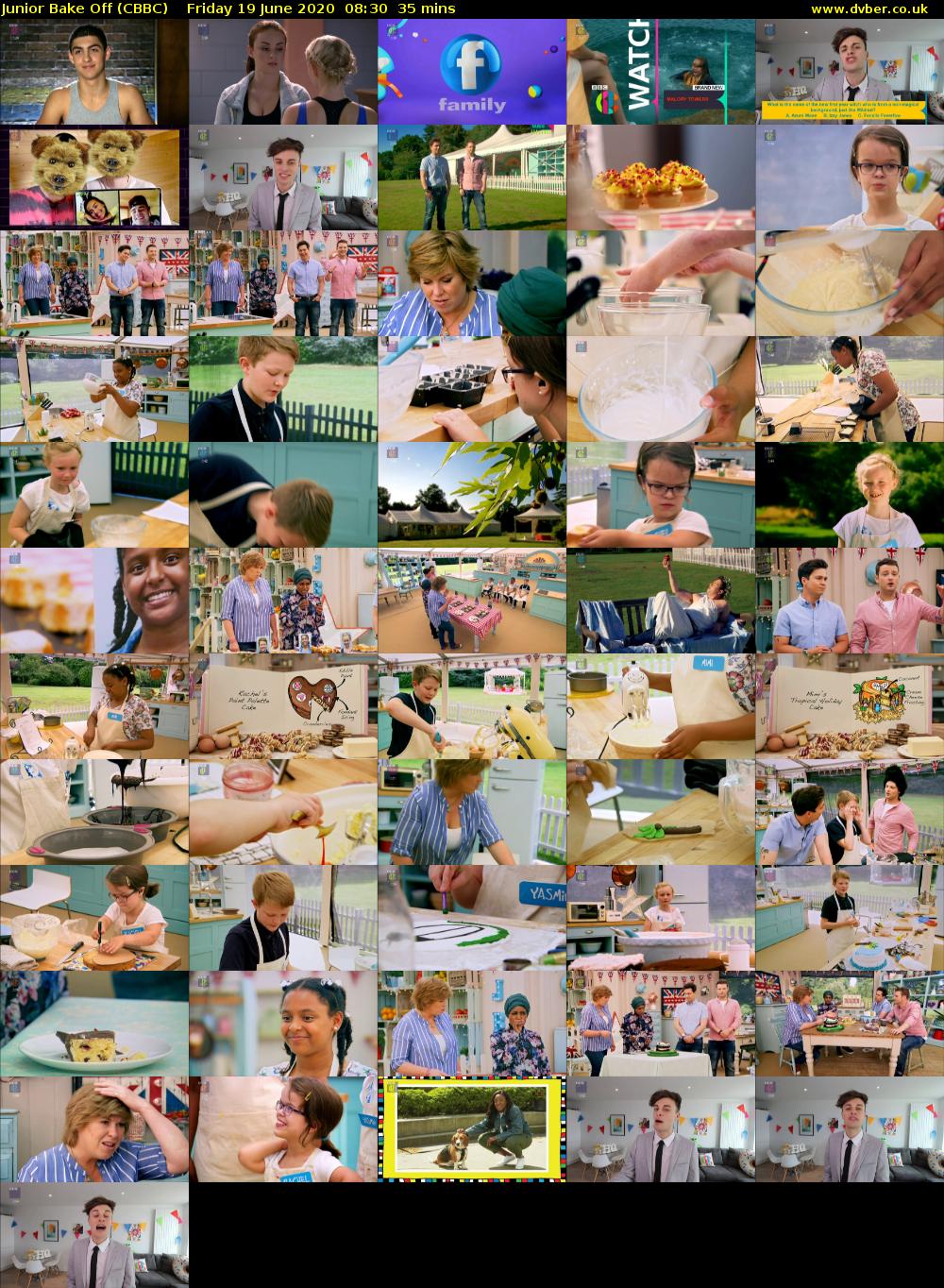 Junior Bake Off (CBBC) Friday 19 June 2020 08:30 - 09:05