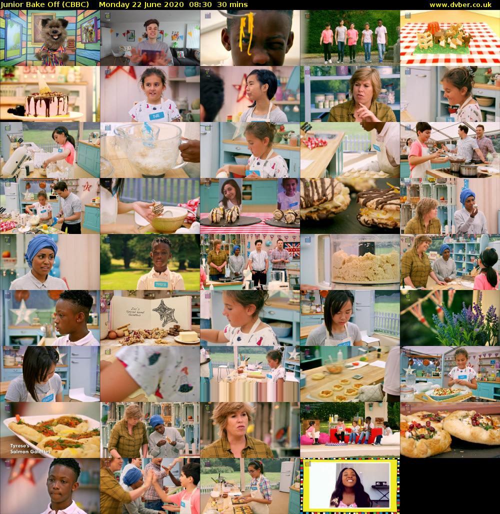 Junior Bake Off (CBBC) Monday 22 June 2020 08:30 - 09:00