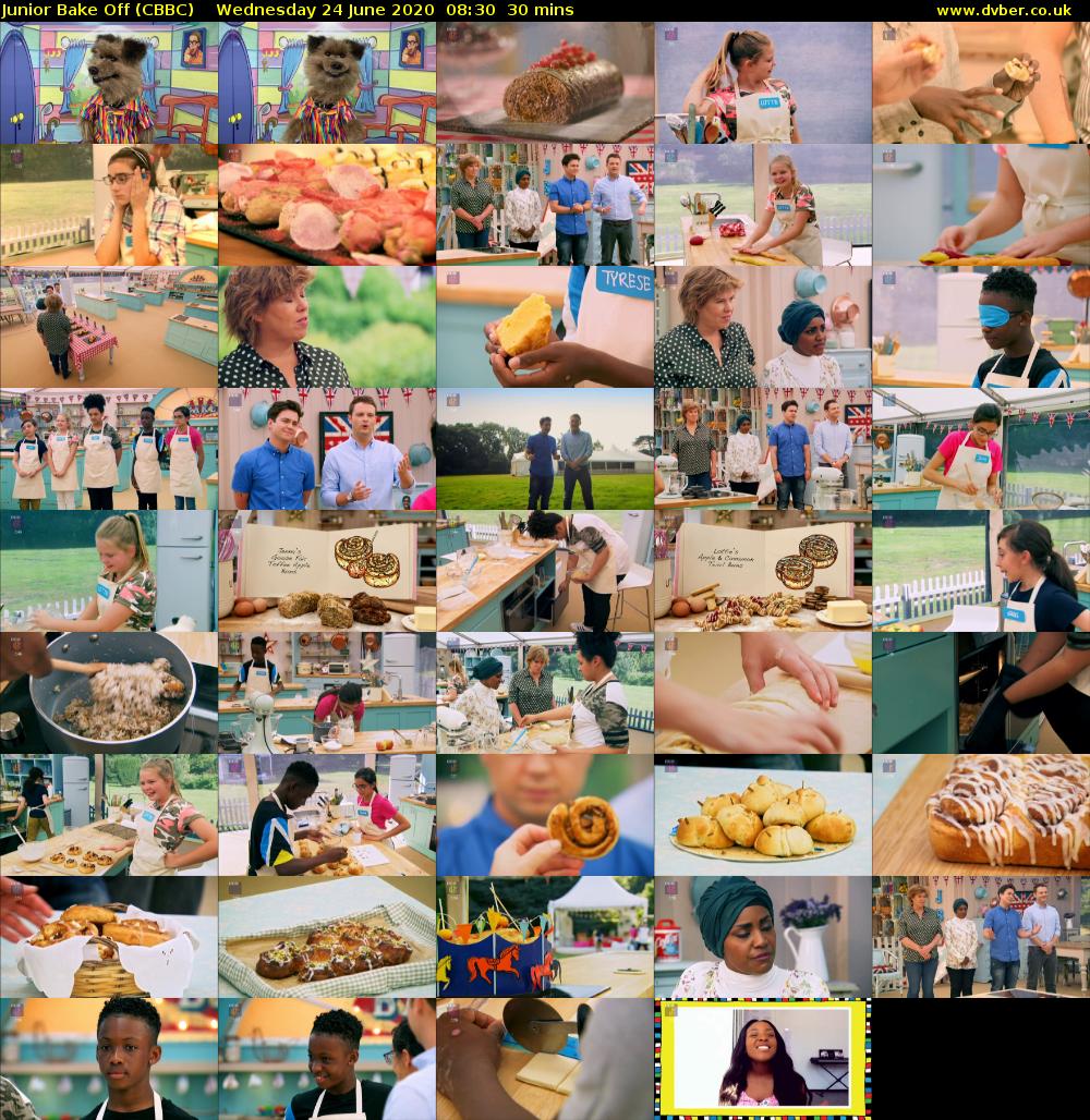 Junior Bake Off (CBBC) Wednesday 24 June 2020 08:30 - 09:00