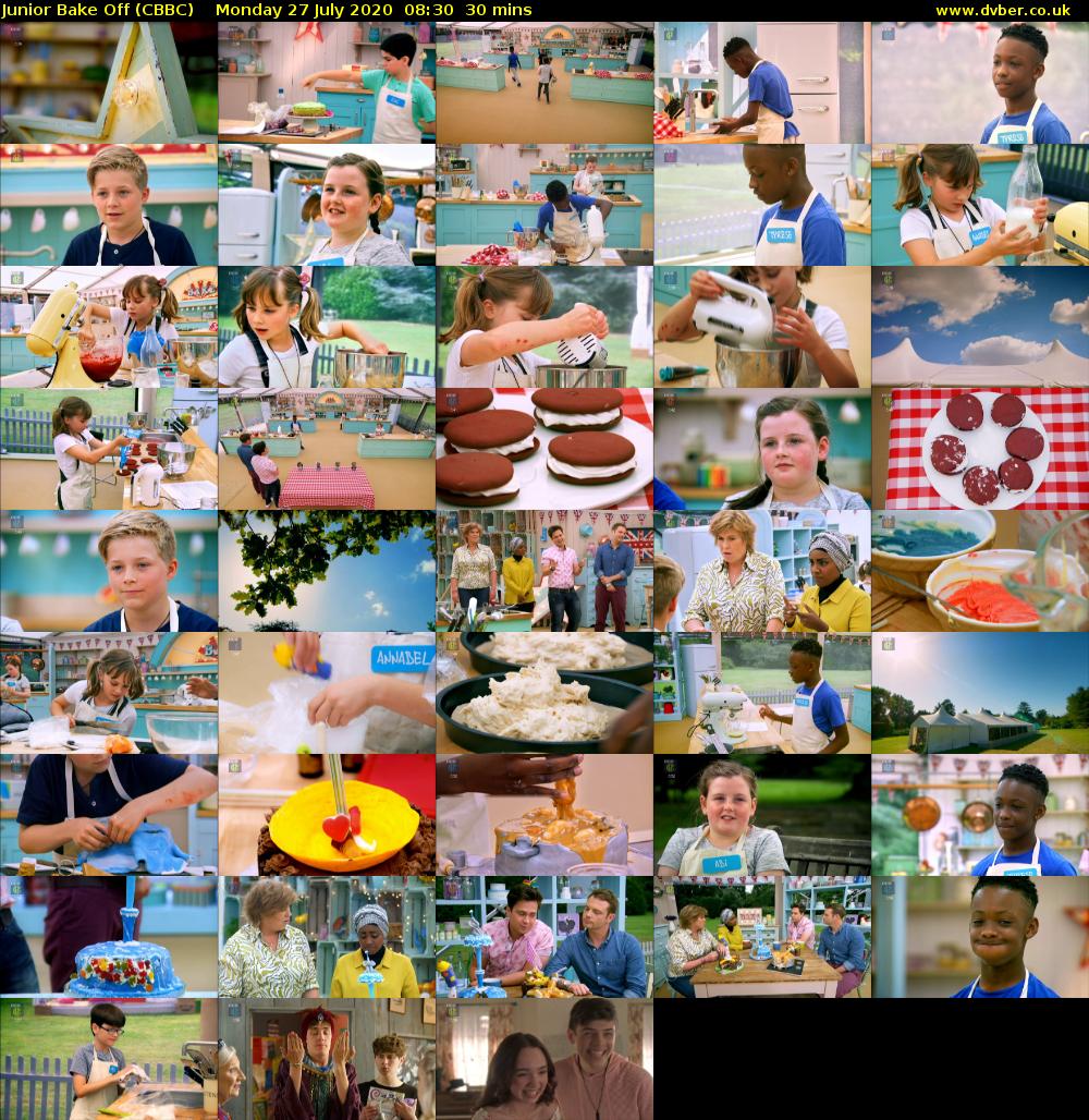 Junior Bake Off (CBBC) Monday 27 July 2020 08:30 - 09:00