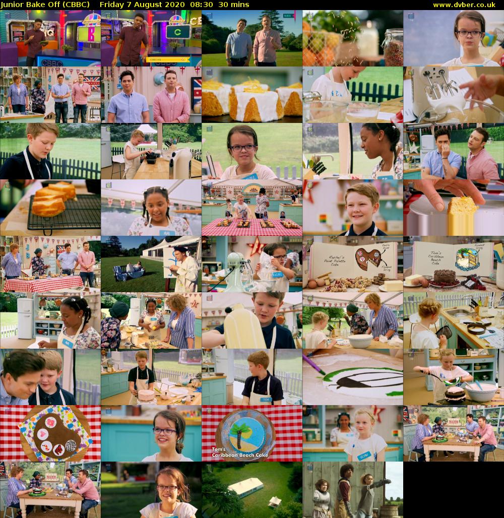 Junior Bake Off (CBBC) Friday 7 August 2020 08:30 - 09:00