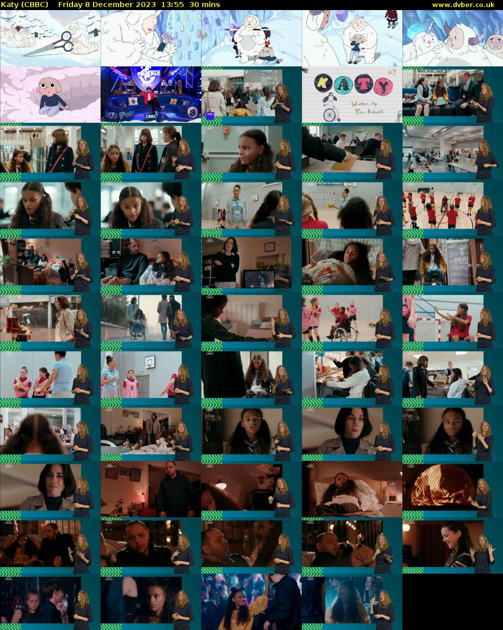 Katy (CBBC) Friday 8 December 2023 13:55 - 14:25