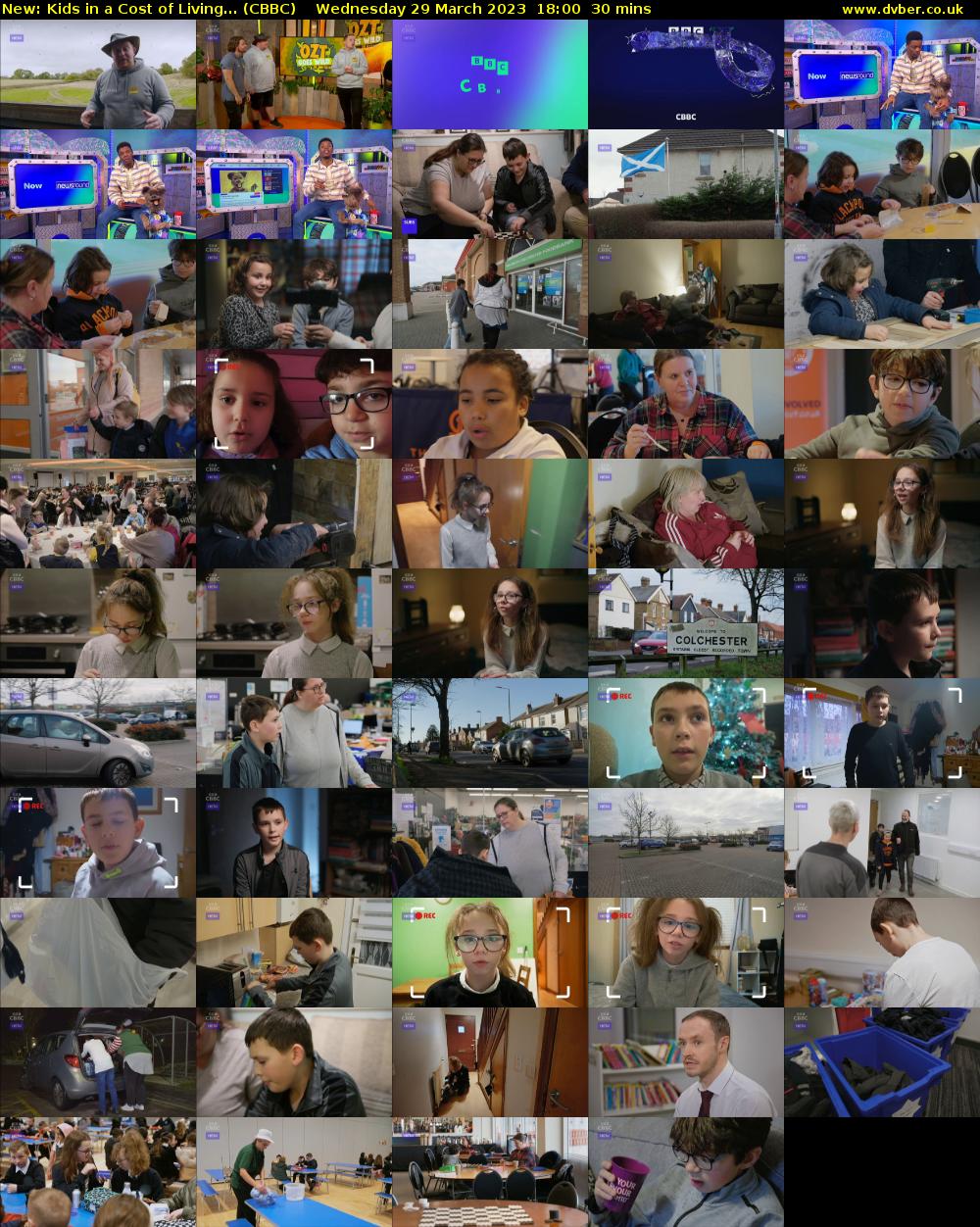 Kids in a Cost of Living... (CBBC) Wednesday 29 March 2023 18:00 - 18:30