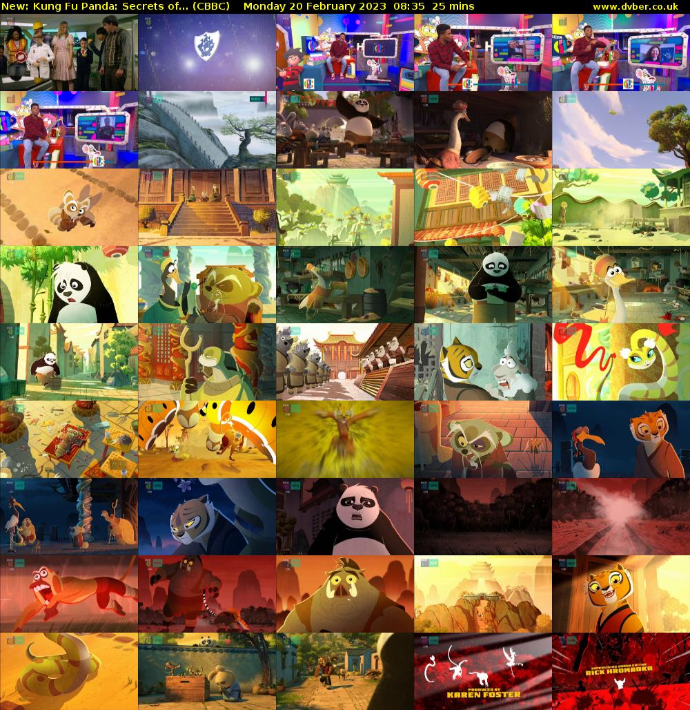 Kung Fu Panda: Secrets of... (CBBC) Monday 20 February 2023 08:35 - 09:00