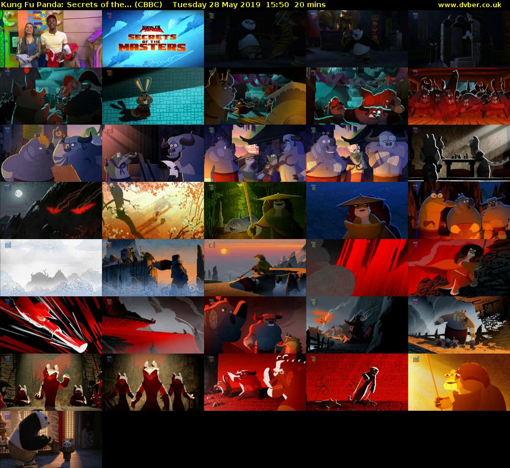 Kung Fu Panda: Secrets of the... (CBBC) Tuesday 28 May 2019 15:50 - 16:10