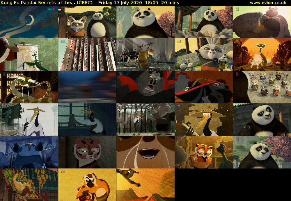 Kung Fu Panda: Secrets of the... (CBBC) Friday 17 July 2020 18:05 - 18:25