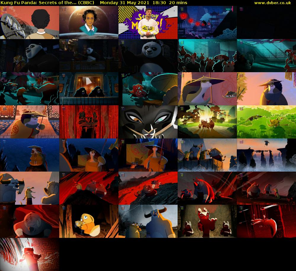 Kung Fu Panda: Secrets of the... (CBBC) Monday 31 May 2021 18:30 - 18:50
