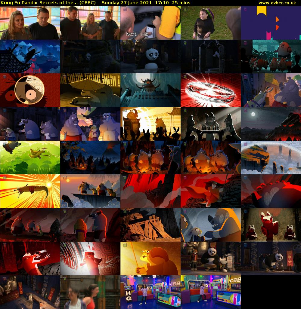 Kung Fu Panda: Secrets of the... (CBBC) Sunday 27 June 2021 17:10 - 17:35