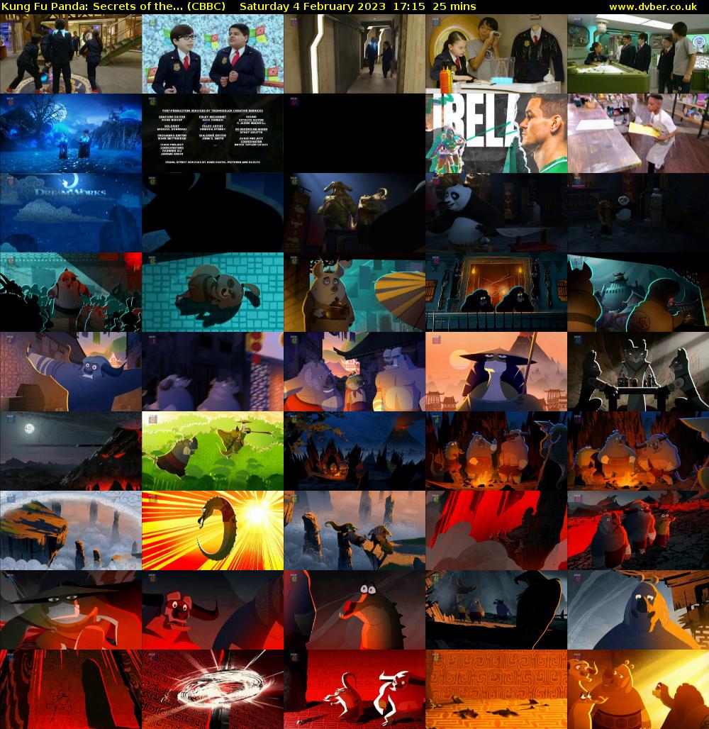 Kung Fu Panda: Secrets of the... (CBBC) Saturday 4 February 2023 17:15 - 17:40