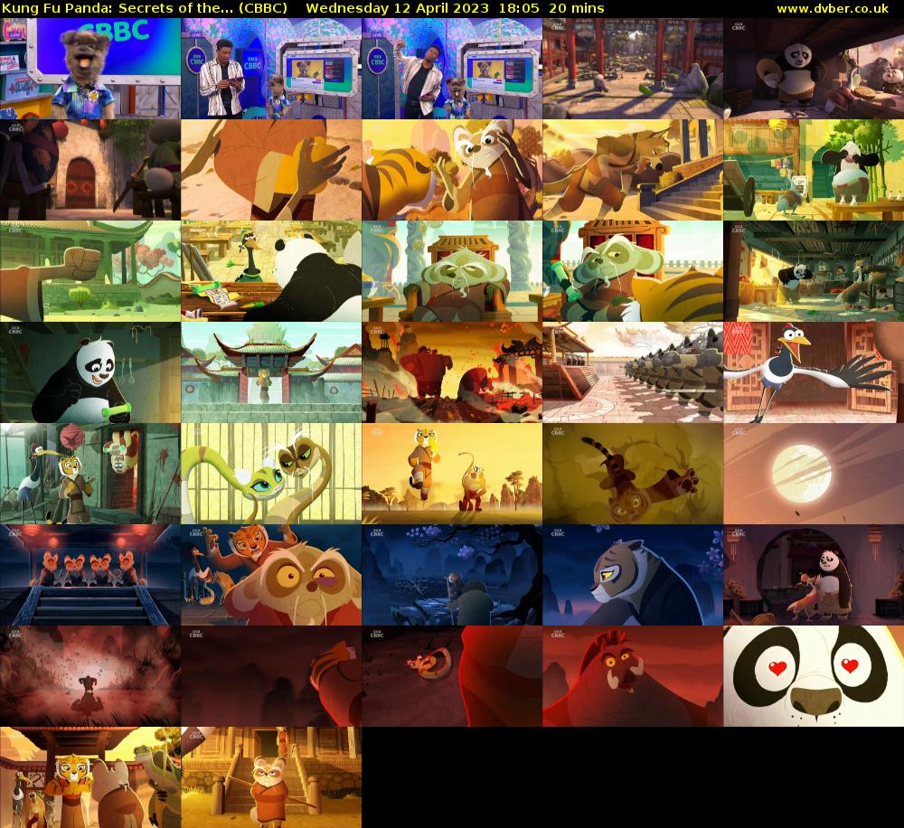 Kung Fu Panda: Secrets of the... (CBBC) Wednesday 12 April 2023 18:05 - 18:25