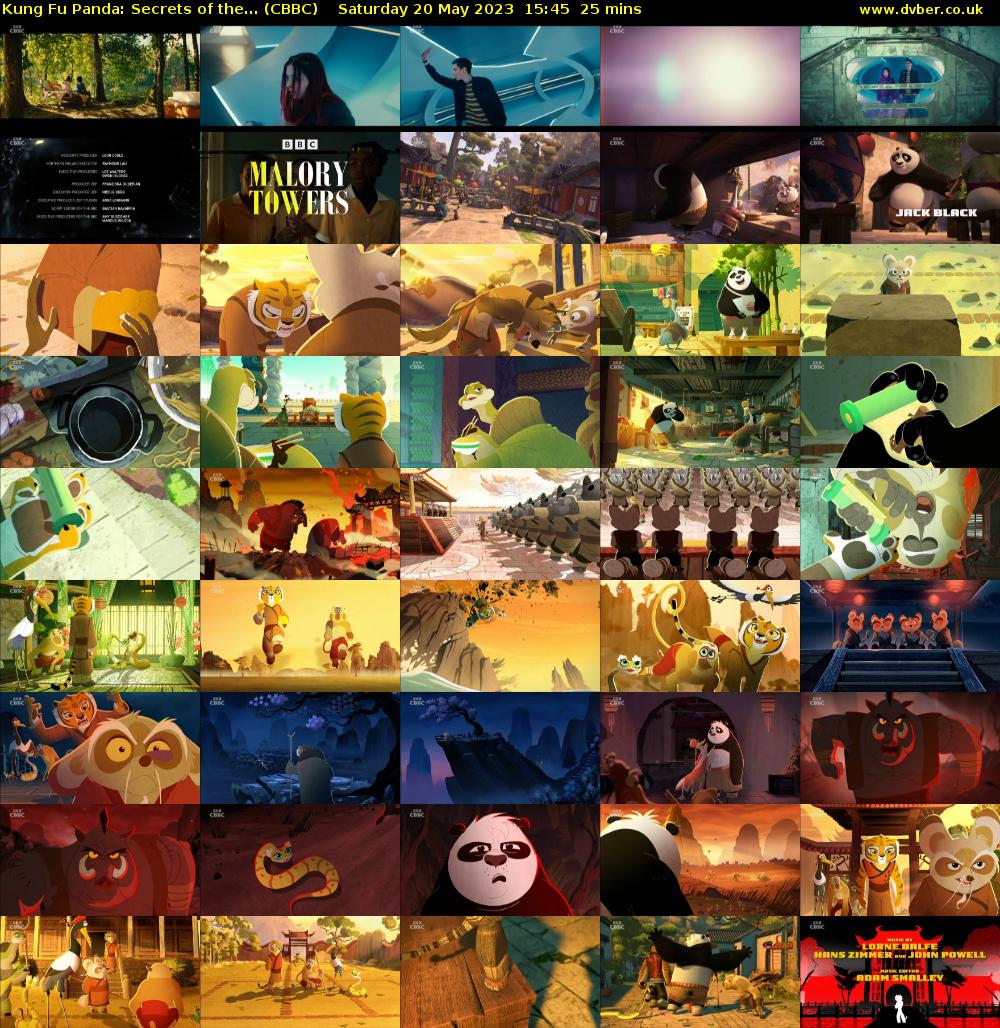 Kung Fu Panda: Secrets of the... (CBBC) Saturday 20 May 2023 15:45 - 16:10