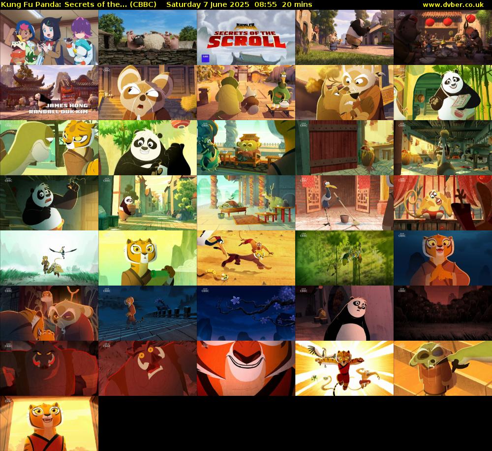 Kung Fu Panda: Secrets of the... (CBBC) Saturday 7 June 2025 08:55 - 09:15