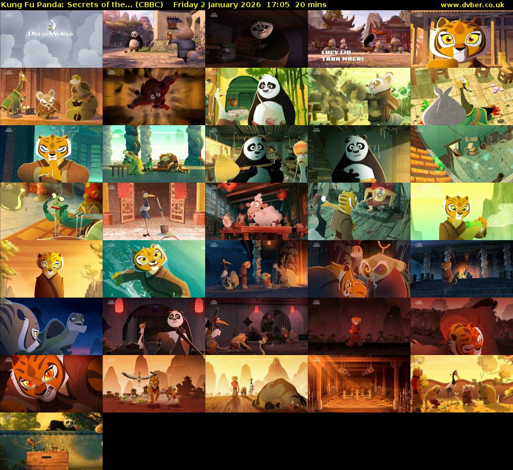 Kung Fu Panda: Secrets of the... (CBBC) Friday 2 January 2026 17:05 - 17:25