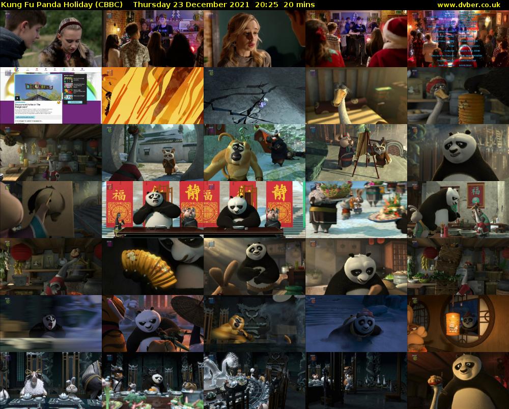 Kung Fu Panda Holiday (CBBC) Thursday 23 December 2021 20:25 - 20:45