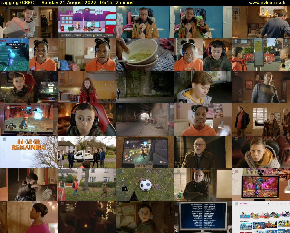 Lagging (CBBC) Sunday 21 August 2022 16:15 - 16:40
