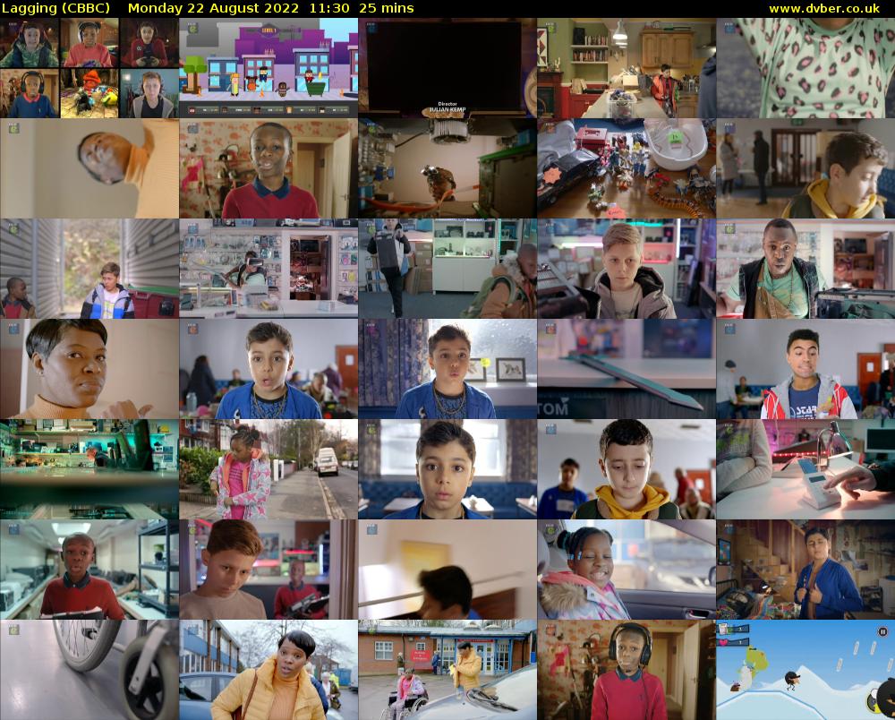 Lagging (CBBC) Monday 22 August 2022 11:30 - 11:55