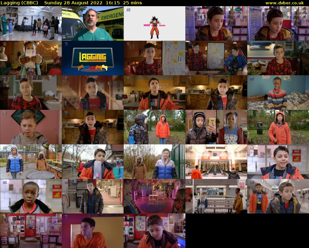 Lagging (CBBC) Sunday 28 August 2022 16:15 - 16:40