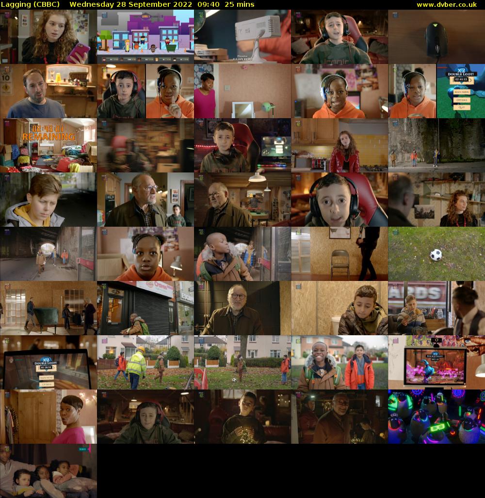 Lagging (CBBC) Wednesday 28 September 2022 09:40 - 10:05