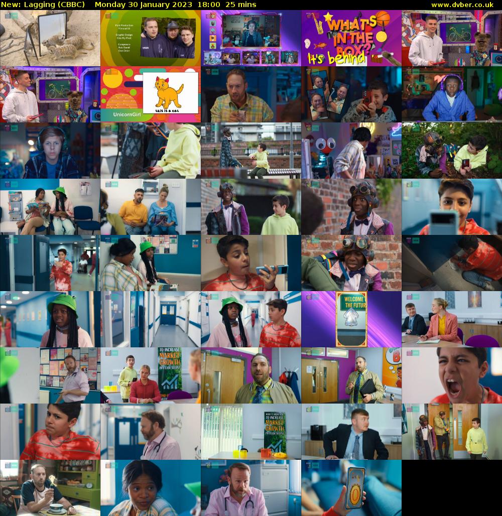 Lagging (CBBC) Monday 30 January 2023 18:00 - 18:25