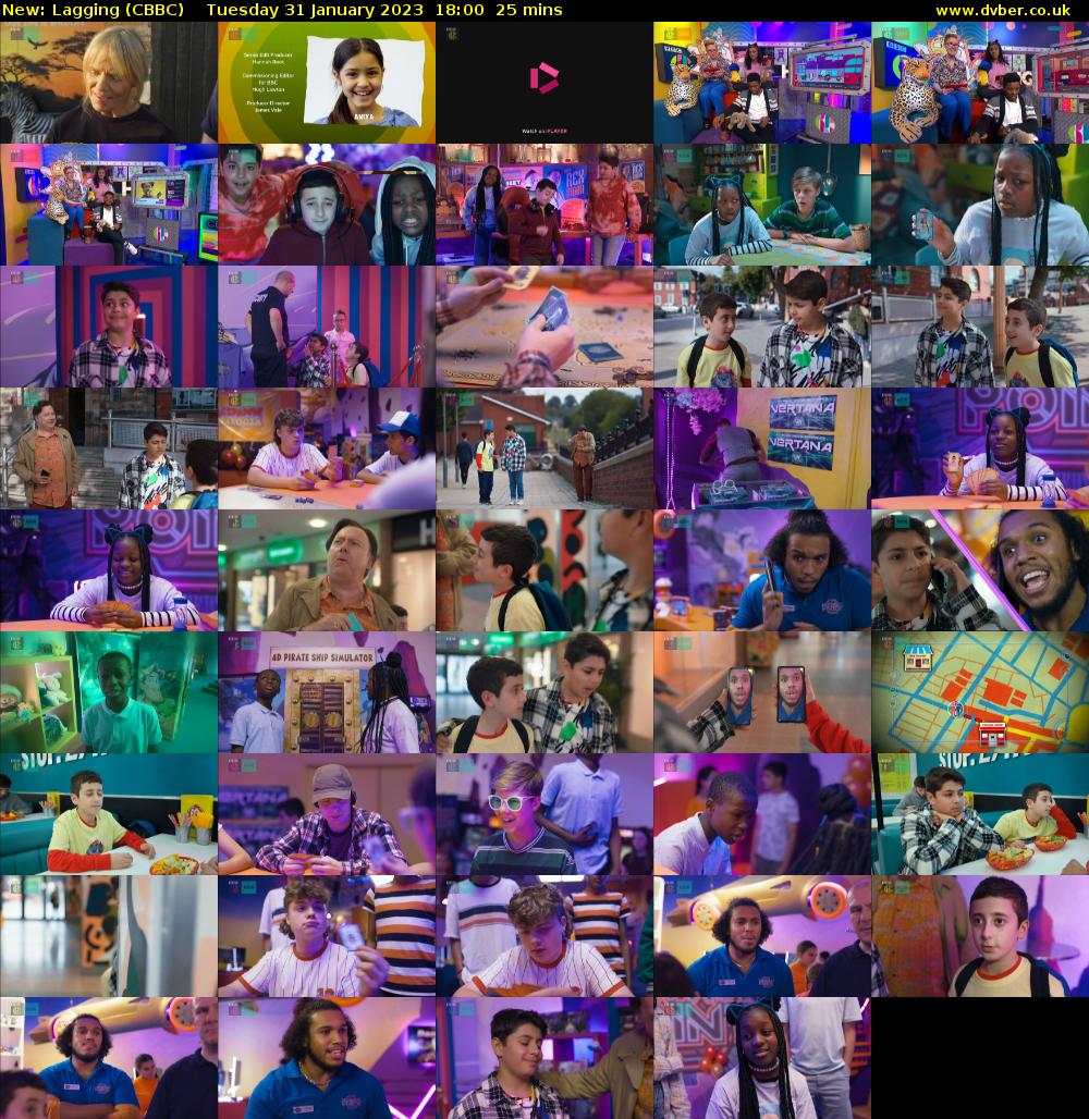 Lagging (CBBC) Tuesday 31 January 2023 18:00 - 18:25