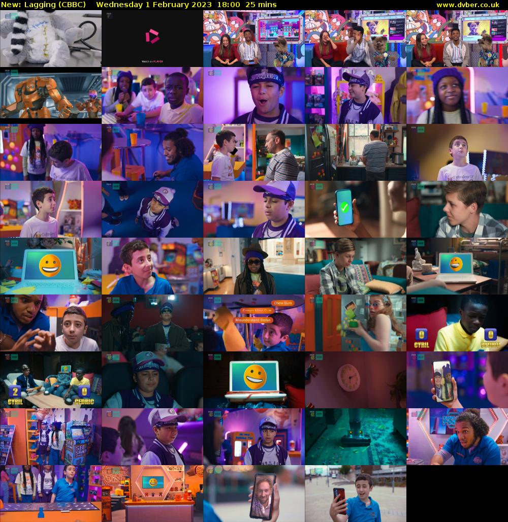 Lagging (CBBC) Wednesday 1 February 2023 18:00 - 18:25