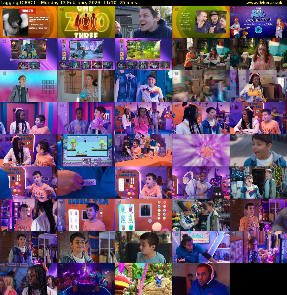 Lagging (CBBC) Monday 13 February 2023 11:10 - 11:35