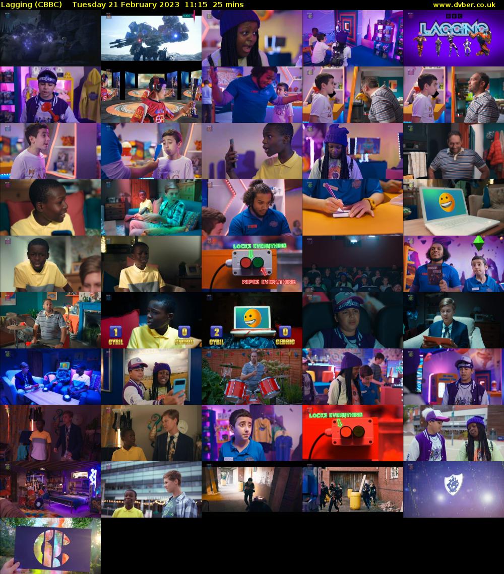 Lagging (CBBC) Tuesday 21 February 2023 11:15 - 11:40