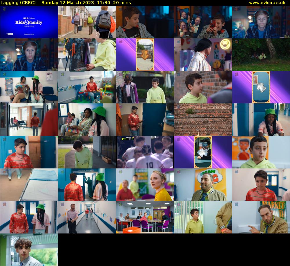 Lagging (CBBC) Sunday 12 March 2023 11:30 - 11:50
