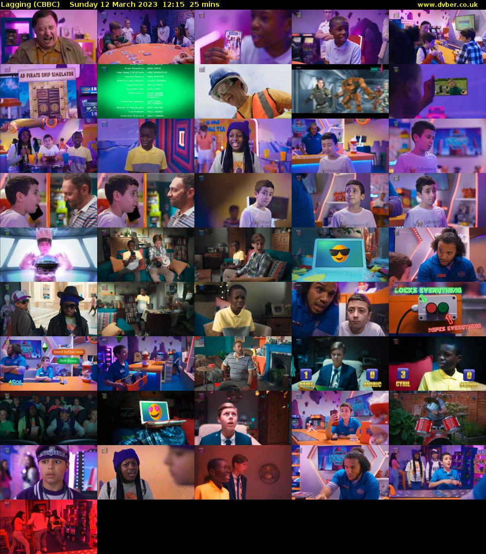 Lagging (CBBC) Sunday 12 March 2023 12:15 - 12:40