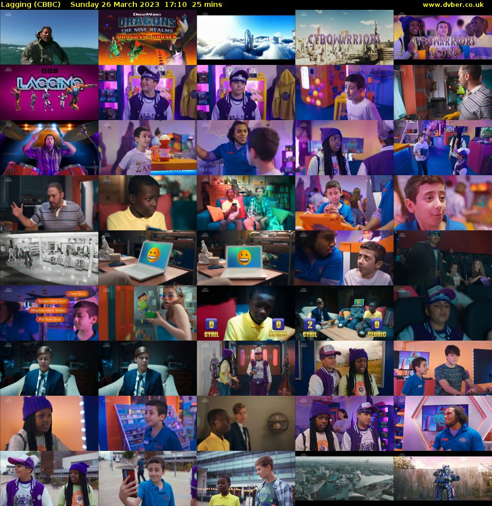 Lagging (CBBC) Sunday 26 March 2023 17:10 - 17:35