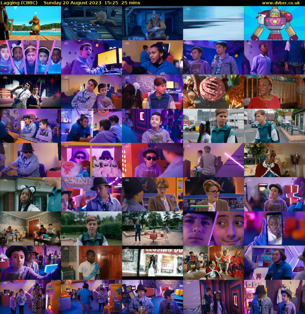 Lagging (CBBC) Sunday 20 August 2023 15:25 - 15:50