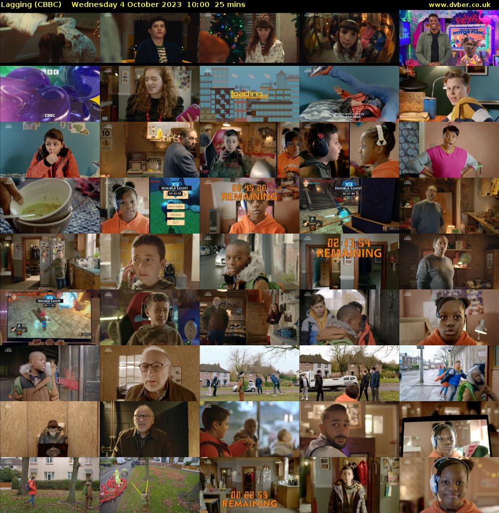 Lagging (CBBC) Wednesday 4 October 2023 10:00 - 10:25