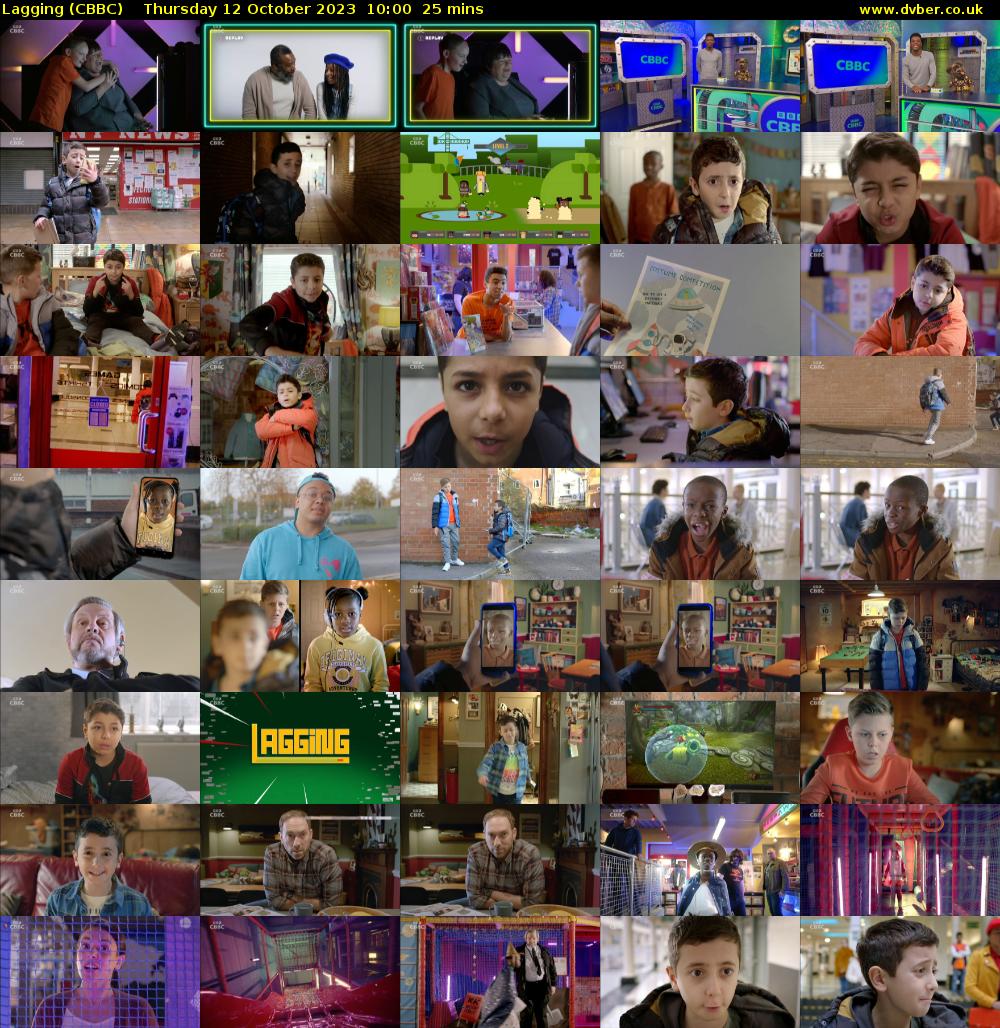 Lagging (CBBC) Thursday 12 October 2023 10:00 - 10:25