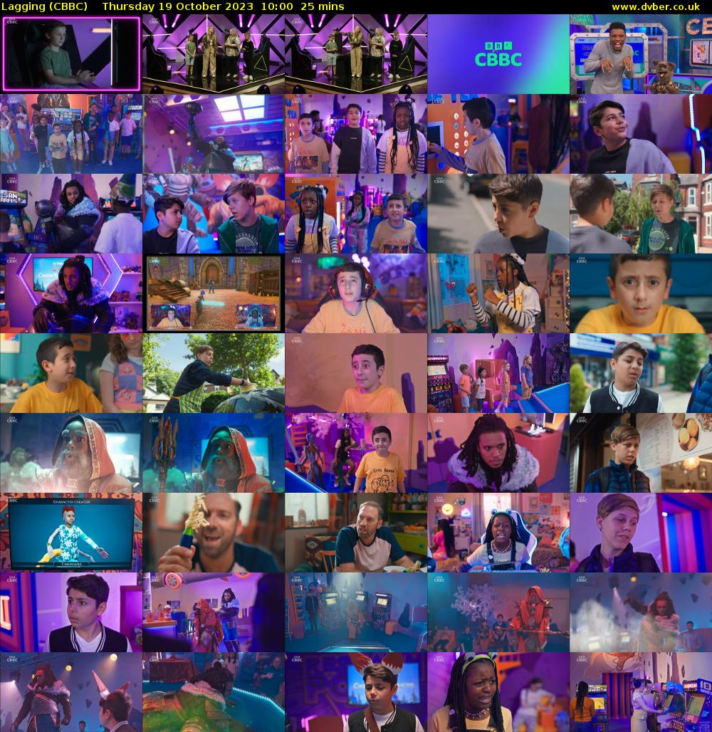 Lagging (CBBC) Thursday 19 October 2023 10:00 - 10:25