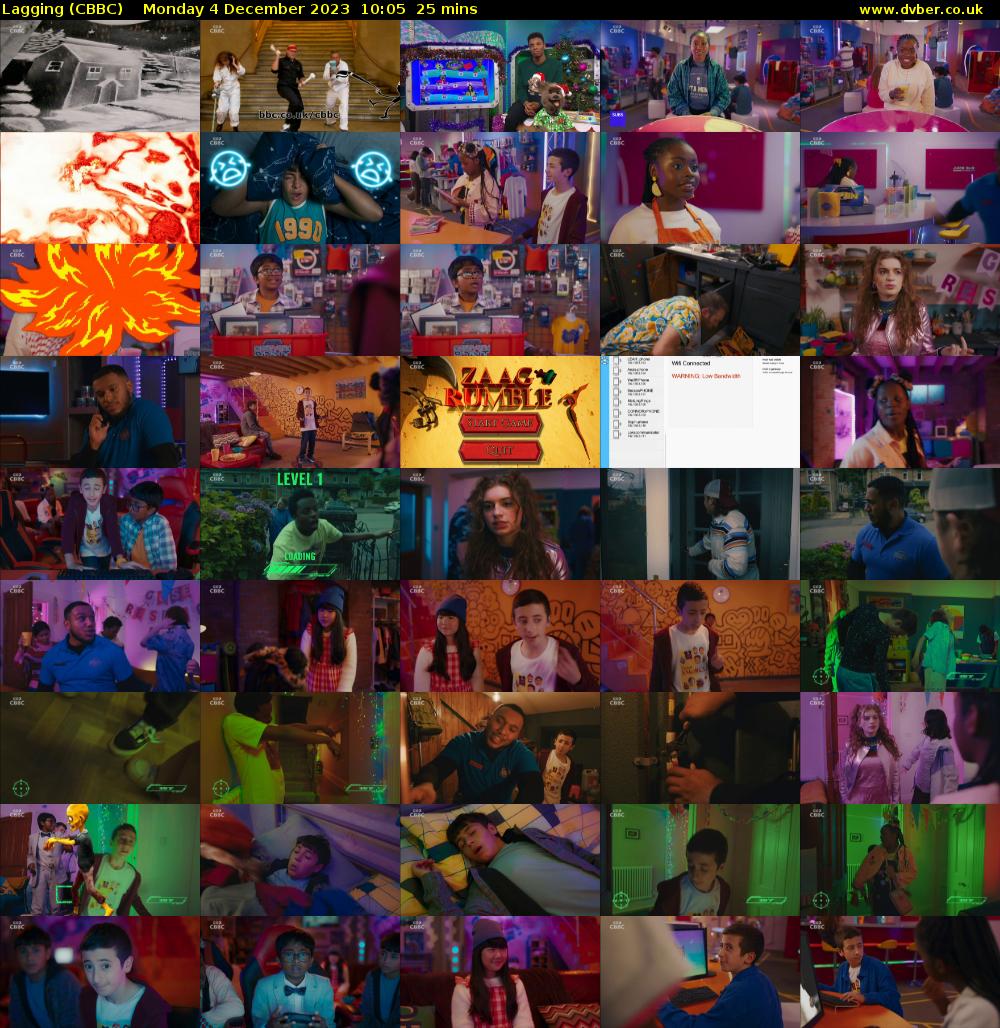 Lagging (CBBC) Monday 4 December 2023 10:05 - 10:30