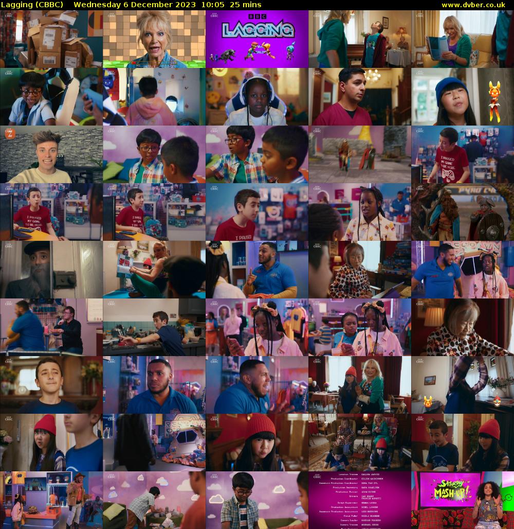 Lagging (CBBC) Wednesday 6 December 2023 10:05 - 10:30