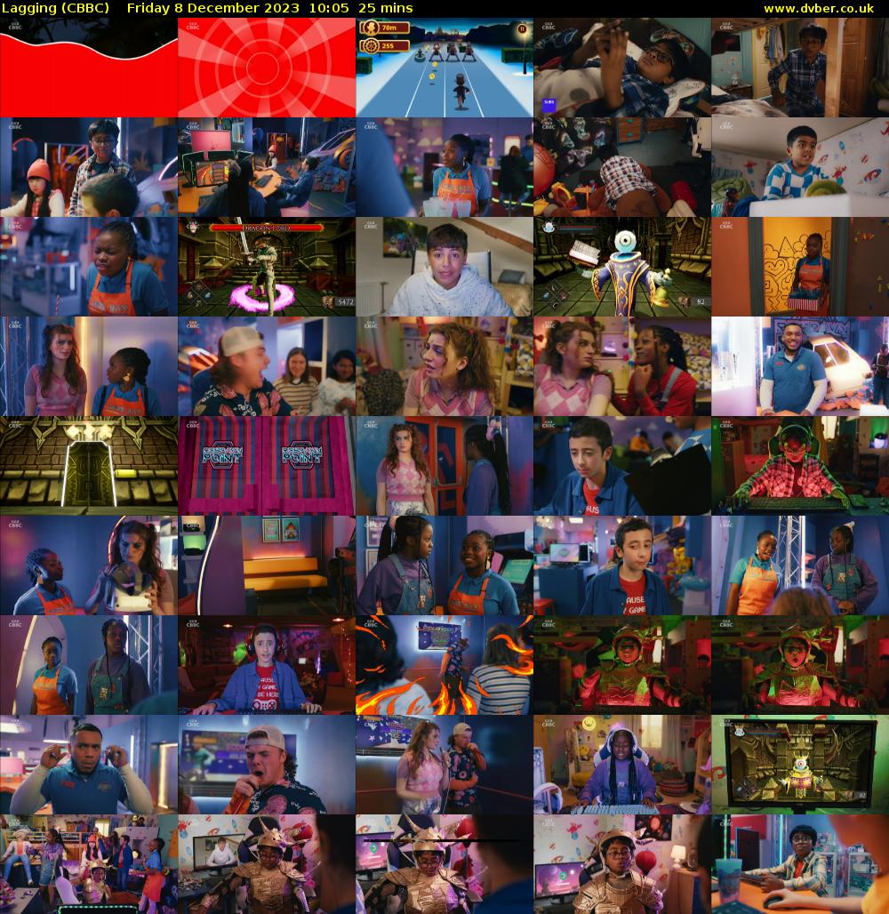 Lagging (CBBC) Friday 8 December 2023 10:05 - 10:30