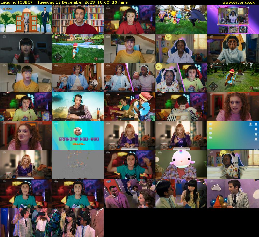 Lagging (CBBC) Tuesday 12 December 2023 10:00 - 10:20