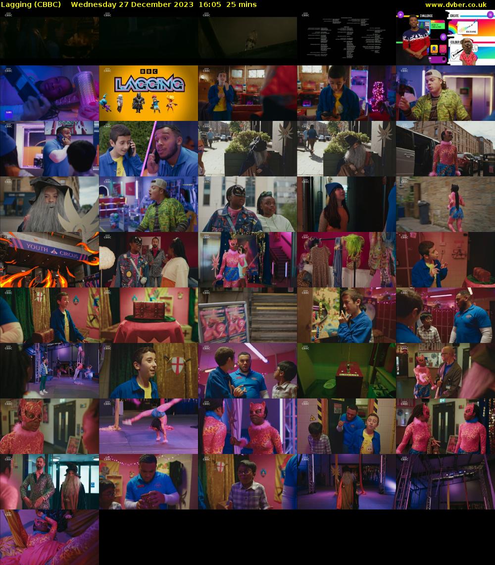 Lagging (CBBC) Wednesday 27 December 2023 16:05 - 16:30