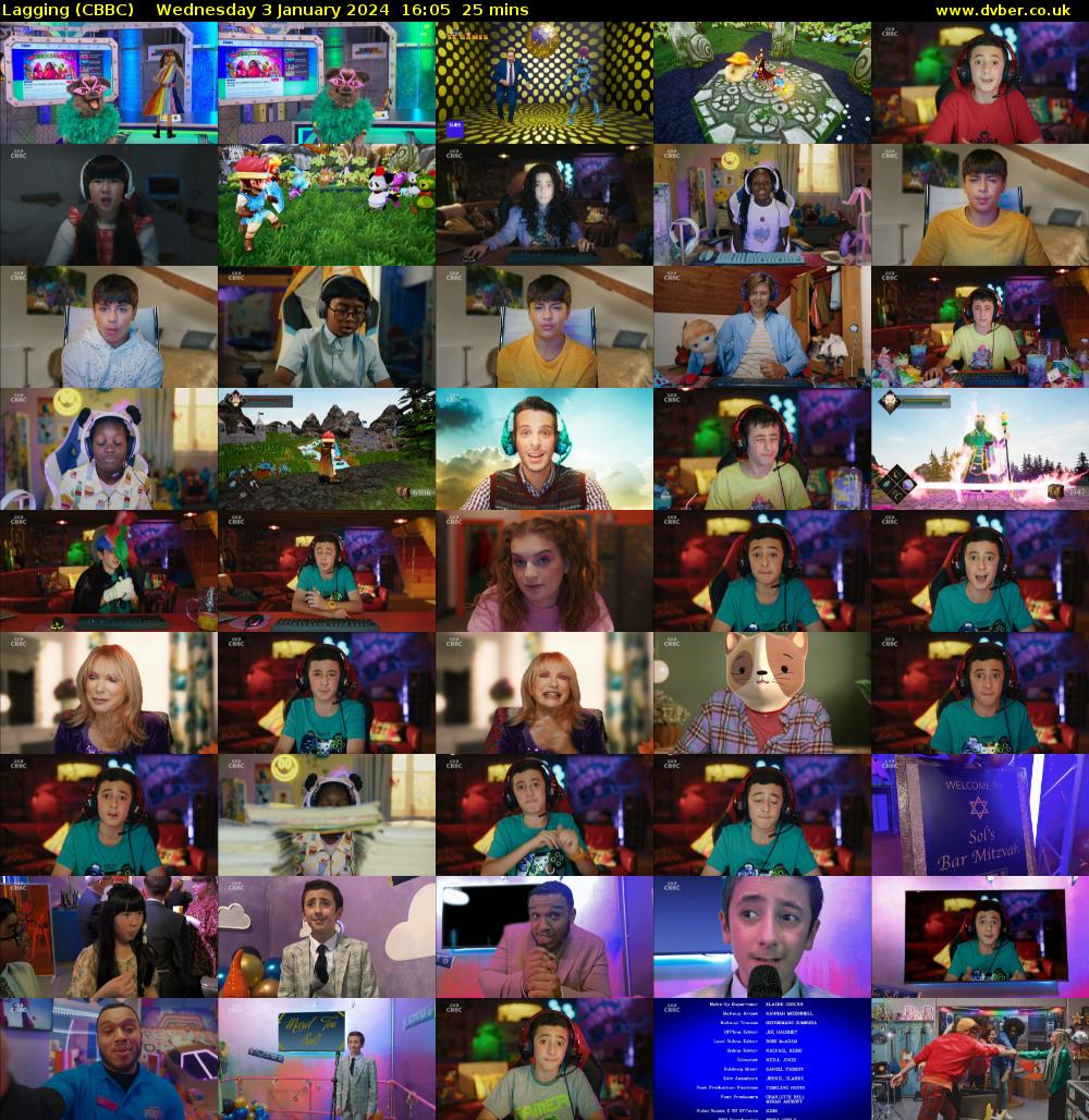 Lagging (CBBC) Wednesday 3 January 2024 16:05 - 16:30