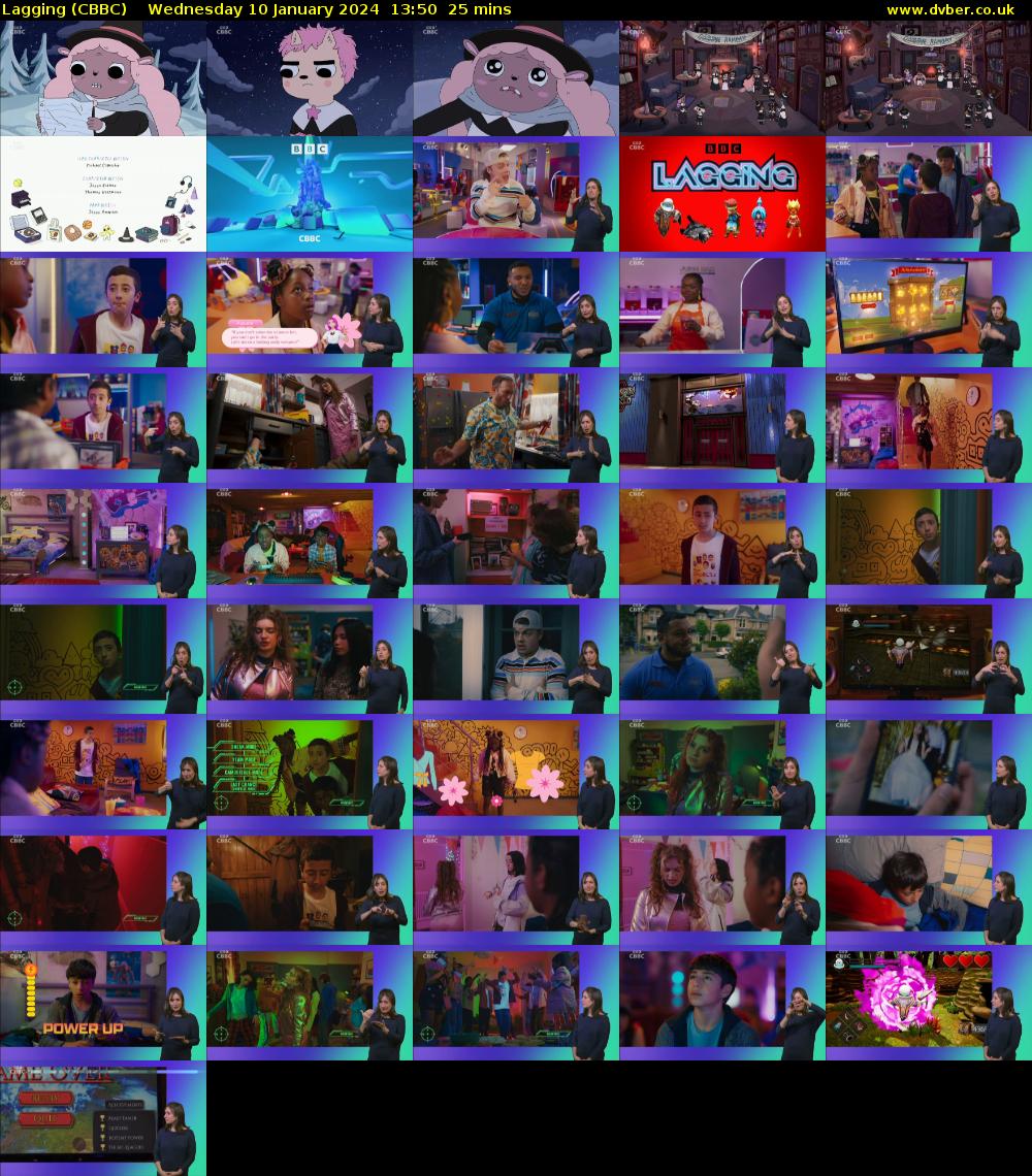 Lagging (CBBC) Wednesday 10 January 2024 13:50 - 14:15