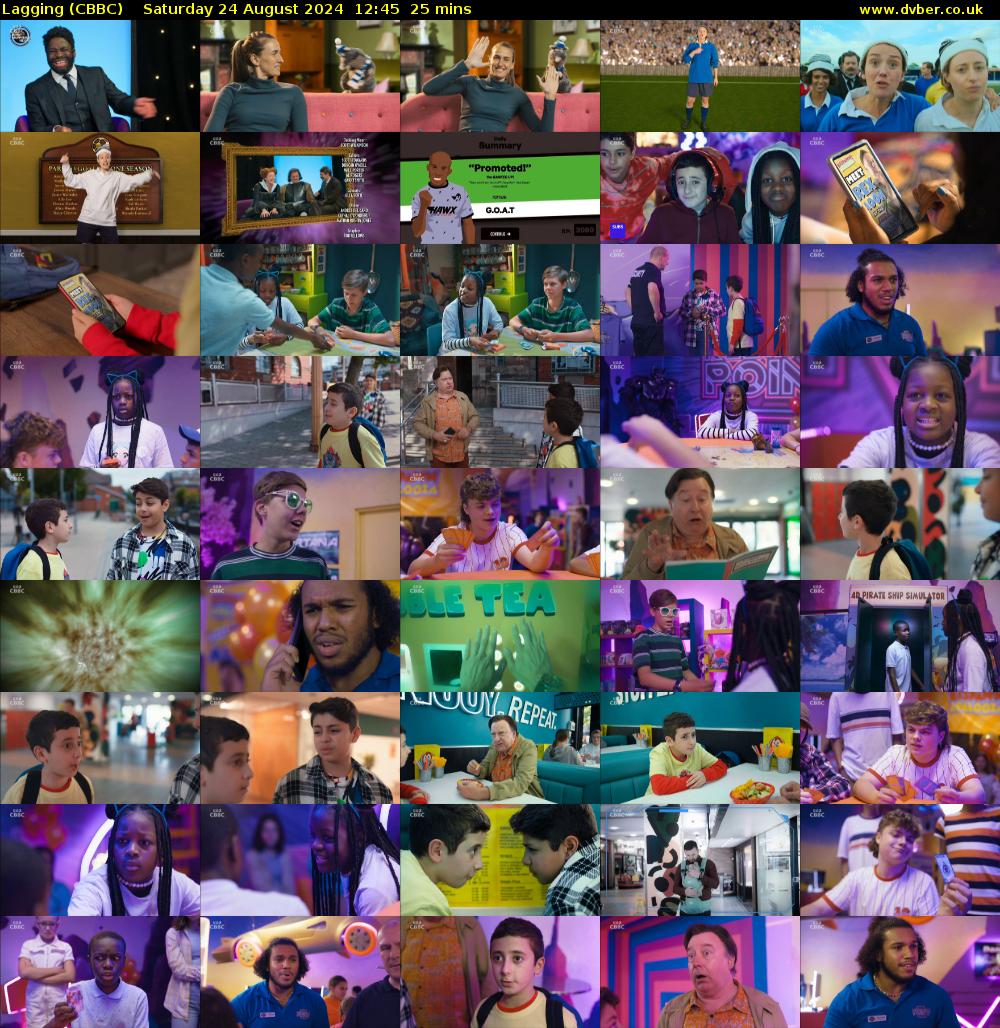Lagging (CBBC) Saturday 24 August 2024 12:45 - 13:10