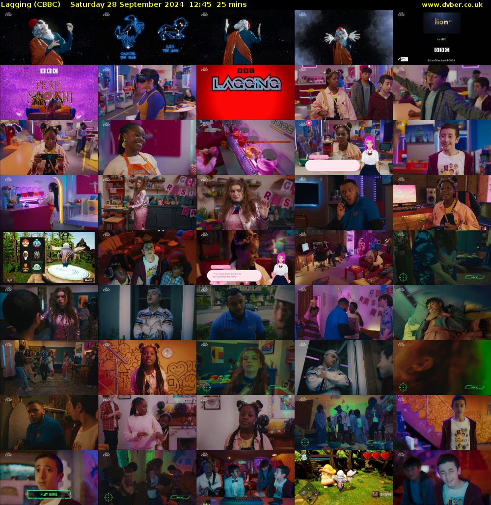 Lagging (CBBC) Saturday 28 September 2024 12:45 - 13:10