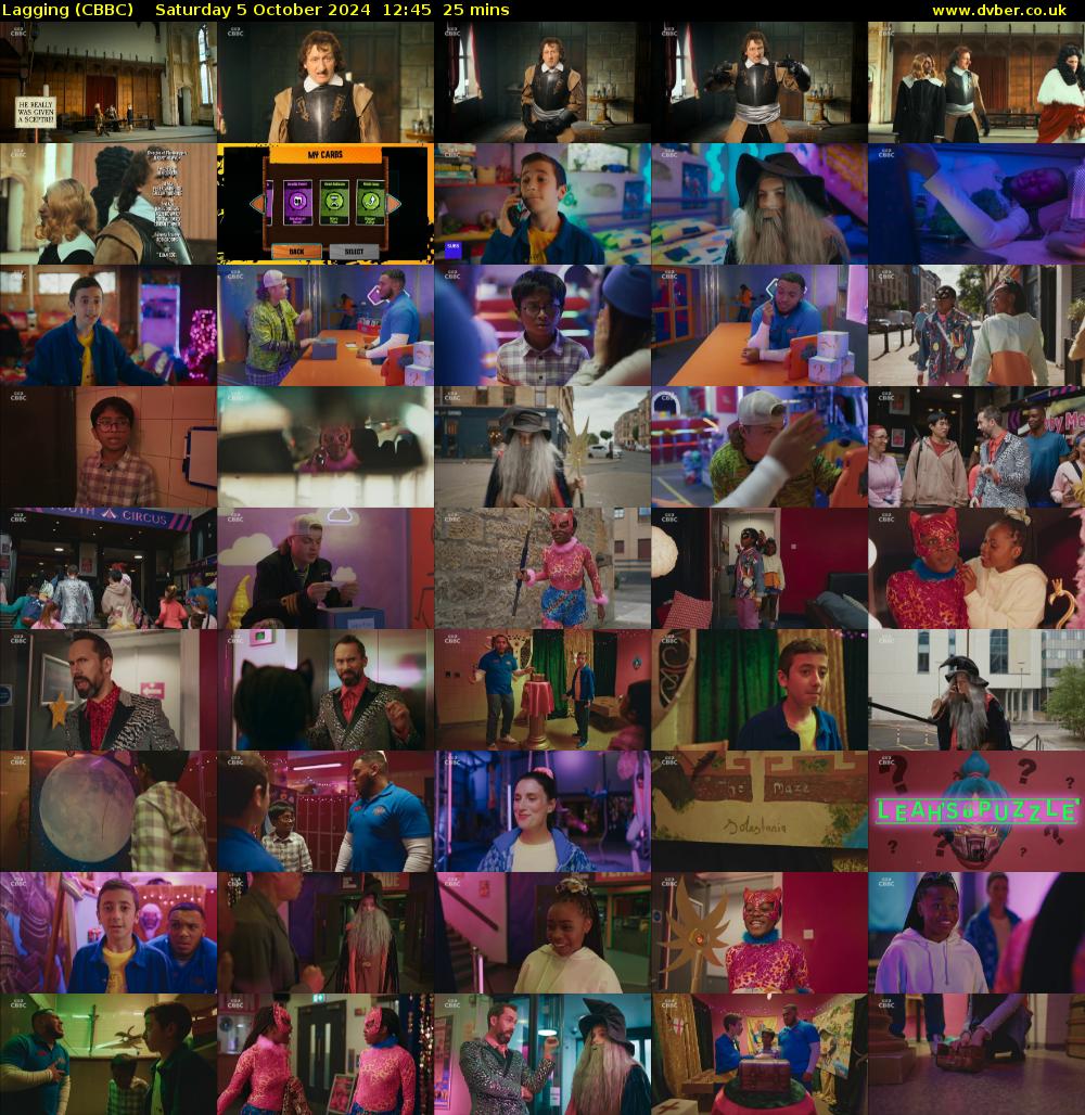 Lagging (CBBC) Saturday 5 October 2024 12:45 - 13:10
