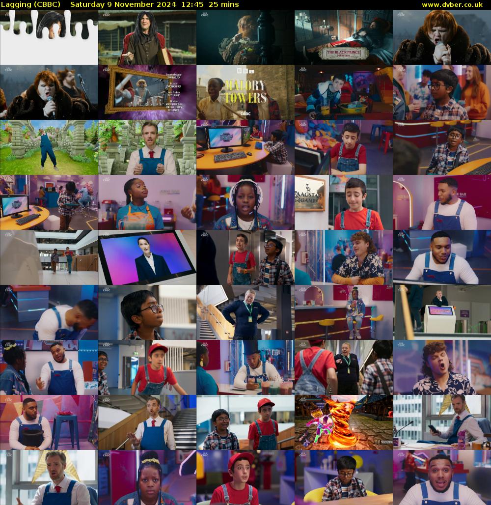 Lagging (CBBC) Saturday 9 November 2024 12:45 - 13:10